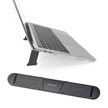 Imagem de Suportes de laptop portáteis para mesa, suporte de laptop leve, suporte ergonômico para laptop com altura ajustável, suporte para notebook, compatível com notebook de 13 a 17 polegadas, preto