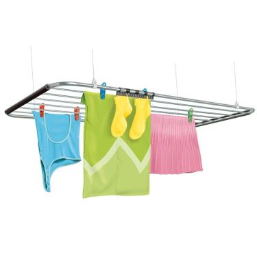 Imagem de Varal De Teto Nice Alumínio Regulagem De Altura Até 8,2 Kg 6 Varetas Secalux