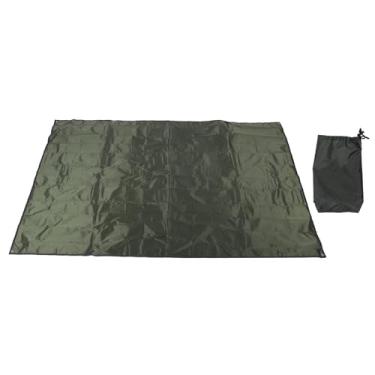 Imagem de Tenda de acampamento lona à prova d'água para piquenique, tapete de praia, proteção de chão, pano oxford com bolsa de armazenamento para atividades ao ar livre, acampamento (Verde)