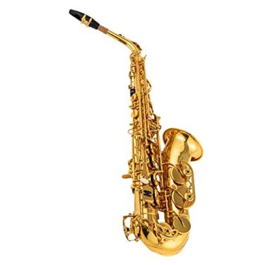 Imagem de EB Saxofone alto latão dourado laca E-Flat Sax com acessórios de capa