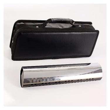 Imagem de Gaita de flauta de agudos profissional tocando instrumento de gaita com bolsa