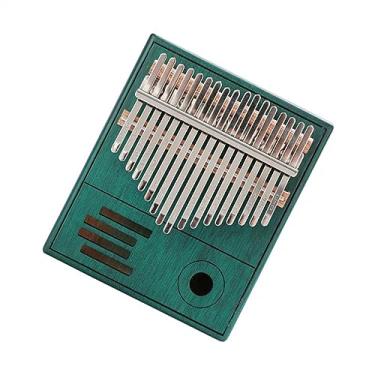 Imagem de Piano portátil com dedos de mogno 17 teclas mini kalimba instrumento musical com acessórios (cor: 02)