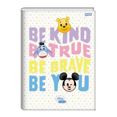 Imagem de Caderno Brochura Capa Dura Pequeno 1/4 80 Folhas Disney Emoji Jandaia Estampa 2