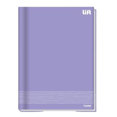 Imagem de Caderno Brochura Universitário Capa Dura A4 1 Matéria 80 Folhas Lift Credeal Lilás