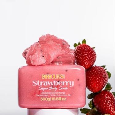 Imagem de BARBOUR'S BEAUTY Esfoliante Corporal Sugar Body Scrub de Morango, Extrato Natural, Remoção de Células Mortas, 400g