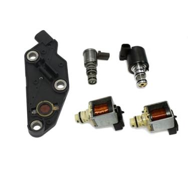 Imagem de Kit de solenoide de transmissão de 5 peças 4T65E EPC Tcc Shift para GM TCC & PWM interruptor de pressão do coletor de solenoide de downshift compatível com GM Buic-k Chevrole-t Pontiac 03-11