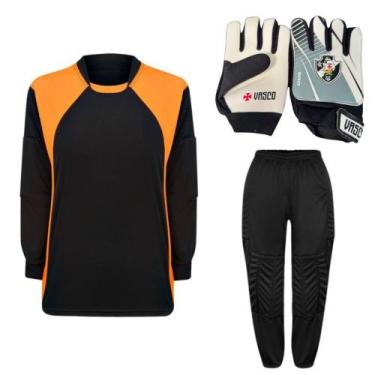 Imagem de Kit De Goleiro TRB + Luva De Goleiro Infantil Vasco DRB Goalkeeper - D