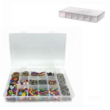 Imagem de Caixa Box Organizador 13 Divisorias Maleta Multiuso Estojo Pesca Micanga Costura Brinquedo Legos Joias Artesanato