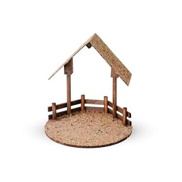 Imagem de Casinha para Presépio de Natal - Majedoura - Presépios Natalinos - Sagrada Família - Enfeites de Natal, Decoração Natalina