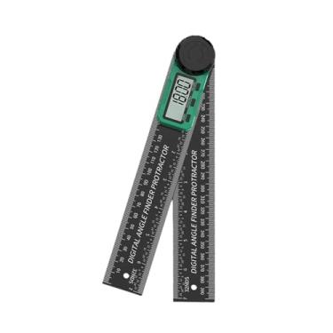 Imagem de Gralara Transferidor e localizador de ângulo digital 2 em 1 com medição de ângulo de 360° para carpinteiro e projetos "faça você mesmo".