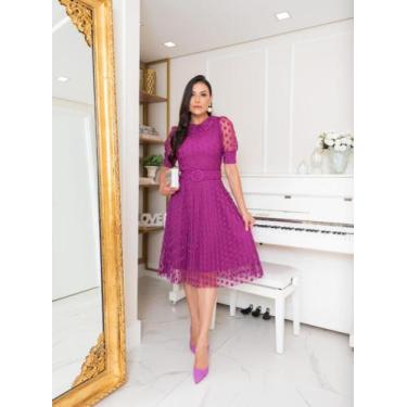 Imagem de Vestido tule - Leh store, Roxo, M