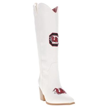 Imagem de Vaccari Blair Botas femininas de couro sintético premium NCAA Athletics cano alto cowboy, South Carolina Fighting Gamecocks, 36