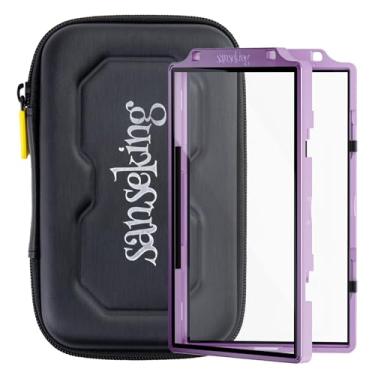 Imagem de Sanseking Capa protetora de cartão graduado para PSA Slab Case para cartões graduados metal magnético proteção UV empilhável cartão classificado protetor de laje vidro display bumper serve para placas