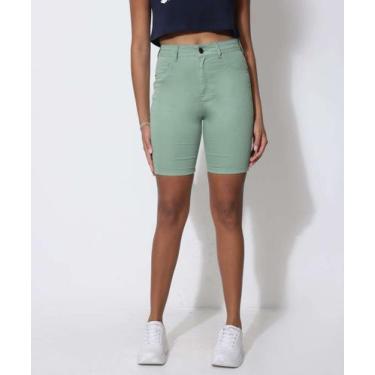 Imagem de Bermuda Feminina Sarja Ciclista Marisa-46065, Verde, 36
