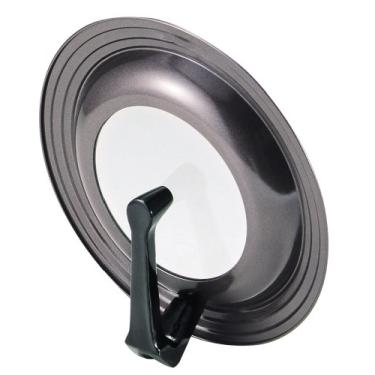 Imagem de Frigideira de metal pérola H-7899, panela, tampa, janela de vidro, tratamento de silicone, capa de pão, cozinheiro gourmet