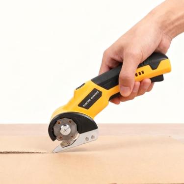 Imagem de Sanpyl Tesoura Elétrica Sem Fio, Ferramenta de Corte Recarregável da Tesoura da Tela do Cortador do Cartão Com Luz do Diodo Emissor de Luz, para o Tapete de (Sem lâmina)