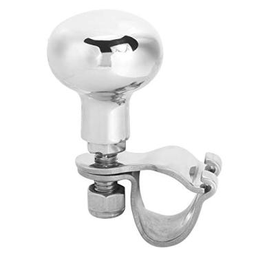 Imagem de Naroote Spinner de Volante Premium 316 Em Aço Inoxidável Alça de Esfera de Reforço Auxiliar para Controle de Barco Aperto Confortável e Economizador de Trabalho para a Maioria Dos Volantes 5/8-1"
