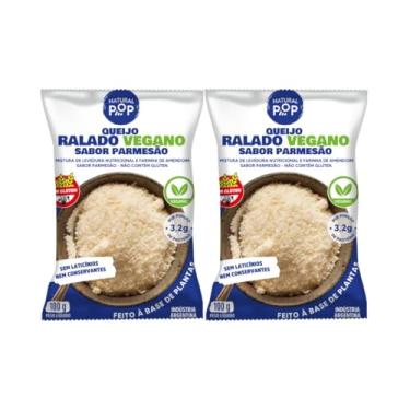Imagem de Kit com 2 Pacotes de Queijo Ralado Vegano sabor Parmesão de 100g cada - Natural Pop