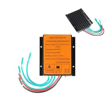 Imagem de 12V,HENGJINGTR Controlador de Carga de Turbina Eólica MPPT, Regulador de Tensão Impermeável IP67 12V 24V 48V Auto-ajustável 100W‑1000W Sistema de Geração de Energia Eólica DC/AC