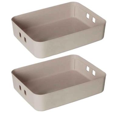 Imagem de Kit 2 Caixa Organizadora 6 Litros Média Sem Tampa - Paramount Plastico