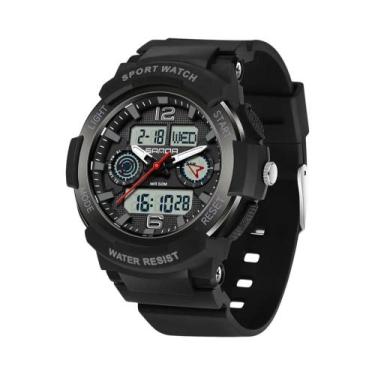 Imagem de Relógio Esportivo Unissex À Prova D'Água Quartz Multifuncional Moda Es