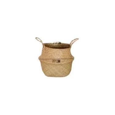 Imagem de Cesto Suspenso De Vime De Algas Marinhas Para Flores E Armazenamento D