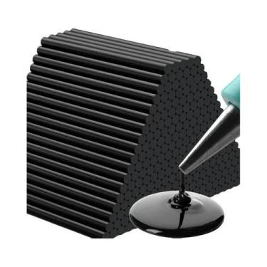 Imagem de Bastões De Cola Quente Preta 100pcs Para Reparo De Amassados Em Carros