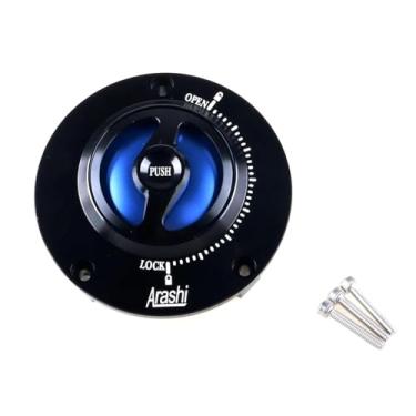 Imagem de Tampas de tanque de combustível de motocicleta para HONDA CBR1000RR CB650R.F CB650R.F CB500R CB500X CB300R CBR300R CBR250R MSX125SF (preto + azul)