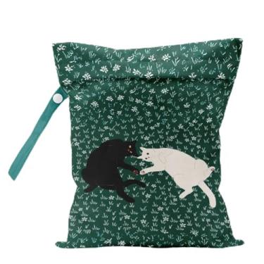 Imagem de Bolsa úmida reutilizável para gatos para viagens, praia, piscina, natação, banho, bolsa impermeável para roupas de banho, pano, fraldas cosméticos, organizador de creche, presentes para amantes de