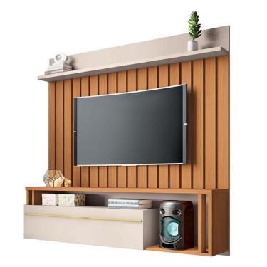 Imagem de Painel para TV Home Suspenso Self Cinamomo Off White  - HB Móveis