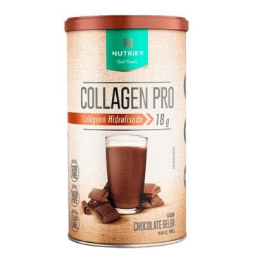 Imagem de Collagen Pro Lata 450g Nutrify, CHOCOLATE BELGA