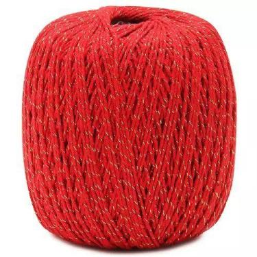 Imagem de Barbante EuroRoma Brilho Ouro 46 400g - Vermelho - no-brand