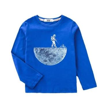 Imagem de Camiseta De Astronauta Para Meninos, Manga Comprida, Primavera, Outono