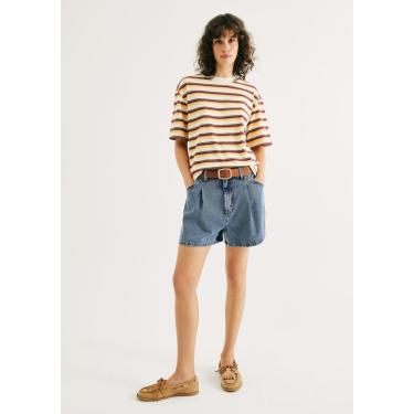 Imagem de Shorts Feminino Evasê Em Jeans-Feminino