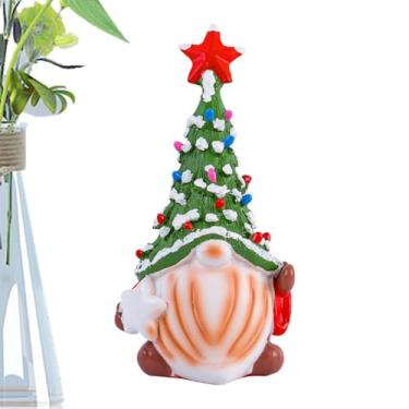 Imagem de Estatueta de gnomo de Natal, decorações de gnomos de Natal - Decorações de gnomo de resina de Natal - Centros de mesa de Natal sueco Tomte para casa, cozinha, quarto, sala de estar