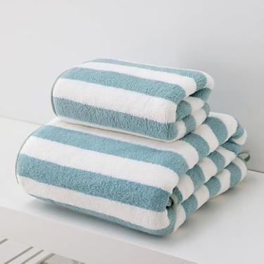 Imagem de Toalha de Banho Adulto Absorvente Microfibra Envelope Corporal Facial Cabelo Grande Praia Macia Secagem Rápida Versátil Prática Portátil Auxiliar Limp