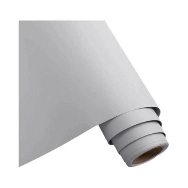 Imagem de Papel De Parede PVC Preto Fosco Grosso Impermeável Removível Autoadesi