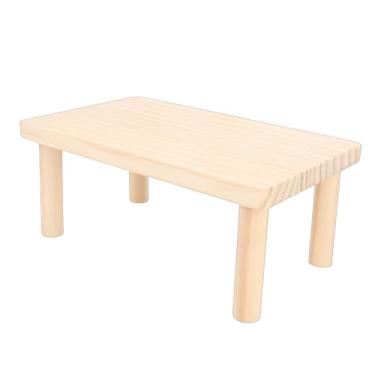 Imagem de AYNEFY Plataforma de Madeira para Brincar de Hamster, Alta Estabilidade, Plataformas para Animais Pequenos, Gaiola para Gerbil, Suporte à Prova D'água, Descanso para Animais de