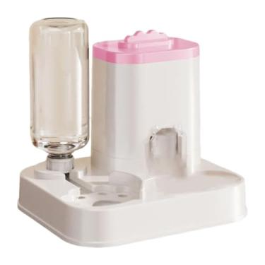 Imagem de Baoblaze Alimentador automático e bebedouro para animais de estimação, e fácil de limpar, ideal para coelhos filhotes, Rosa
