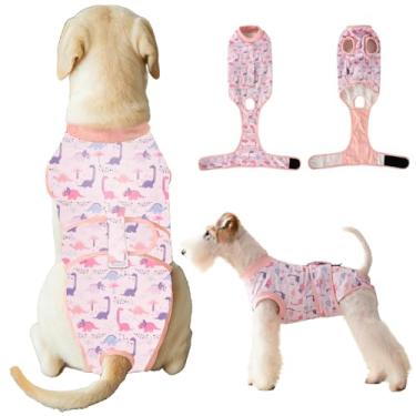 Imagem de Aimydog Traje de recuperação de cirurgia para cães, macacão de cachorro macho fêmea para castração, macacão respirável antilambida para cães pequenos, médios e grandes e gatos