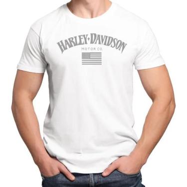 Imagem de Camiseta Camisa Blusa Masculina Feminina 100% Algodão Harley Davidson 