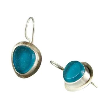 Imagem de Brincos De Gancho Artesanais Naturais Para Mulheres, Design Antigo Úni