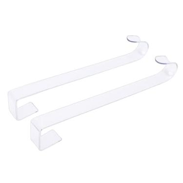 Imagem de aqxreight Suporte de Guirlanda Transparente Transparente Fino Gancho de Porta de Natal Decoração Interna Cena Aplicável