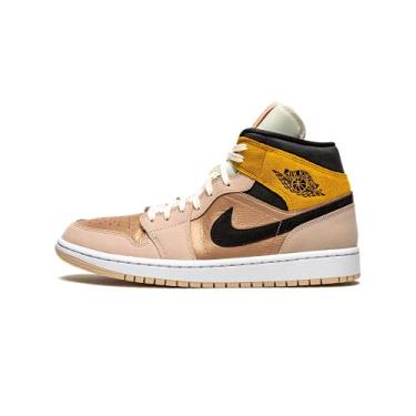 Imagem de Nike Women's WMNS Air Jordan 1 Mid Se Particle Beige, Particle Beige/Black, 7W