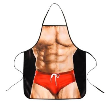 Imagem de Avental de cozinha bem-humorado, acessório culinário inovador para atividades de assar e grelhar.
