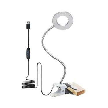 Imagem de Luz De Leitura USB Com 48 LEDs, 3 Modos De Cor, 10 Níveis De Brilho, D