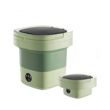 Imagem de Máquina de lavar portátil, mini lavadora dobrável de 16 L com 3 modos de limpeza, cesta de drenagem, pequena máquina de lavar roupa dobrável para viagens, acampamento, dormitórios, trailers