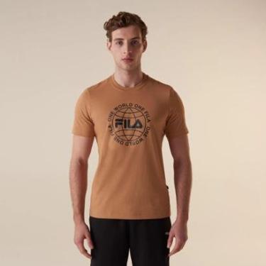 Imagem de Camisa Fila One World Letter Masculina-Masculino