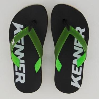 Imagem de Chinelo Kenner RED Juvenil Preto e Verde-Unissex