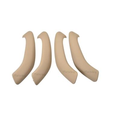 Imagem de Maçaneta interna do carro, 4 unidades, apoio de braço da porta, compatível com bmw x1 x2 f48 f49 51417417513 maçaneta interna da porta do carro(Beige 4pcs)